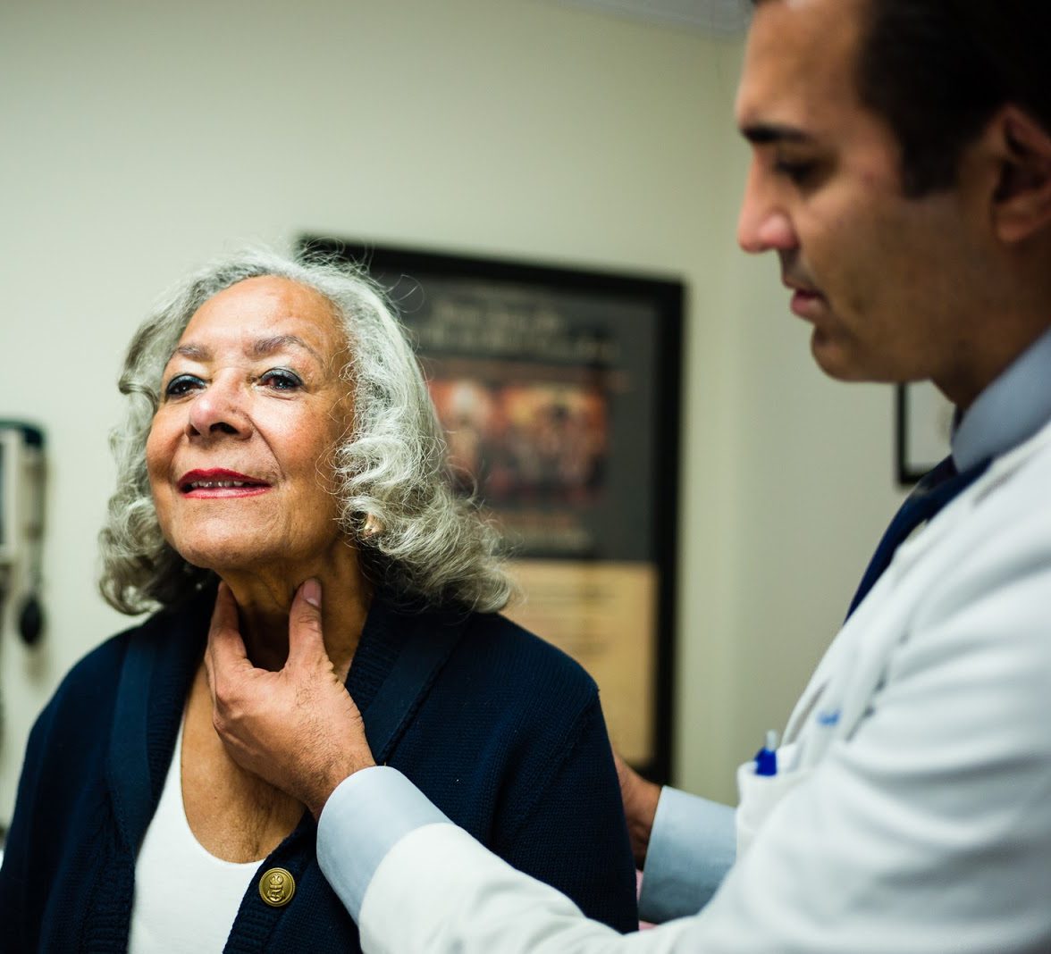 Dr Kapoor with a Patient